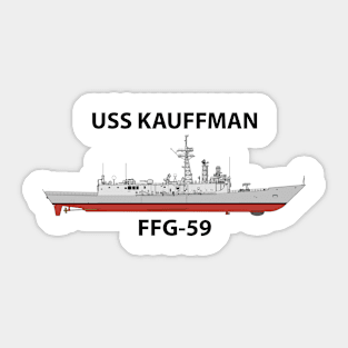 USS KAUFFMAN - FFG-59 OH PERRY CLASS Sticker